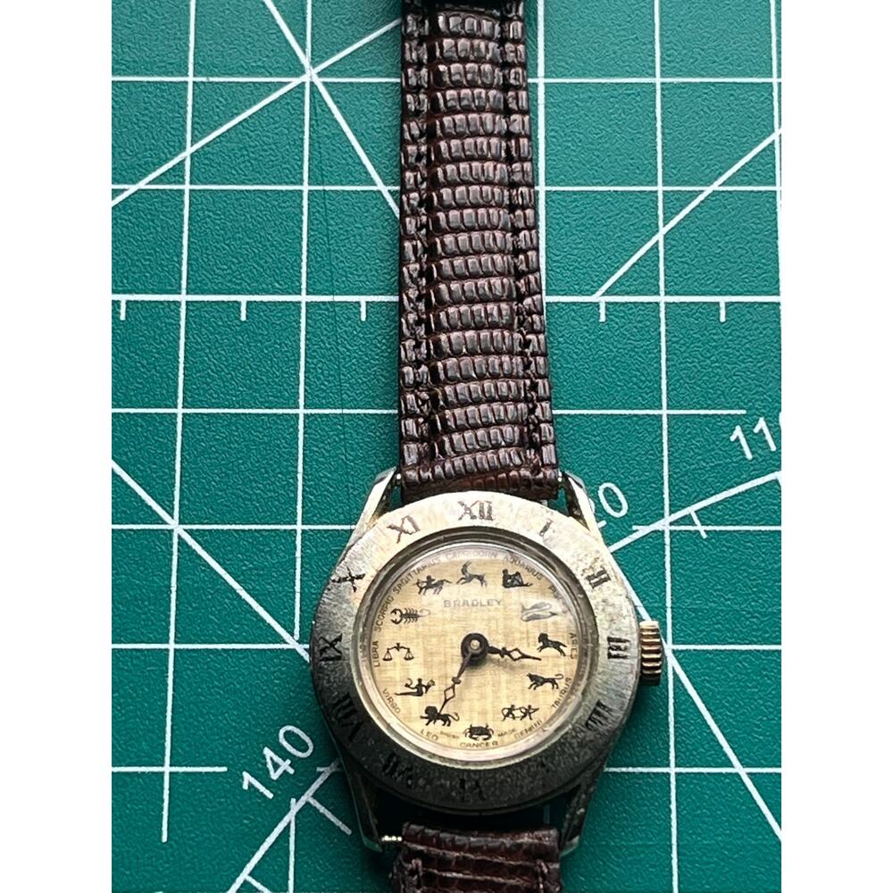 Bradley Zodiac Mechanical Watch RUNNING!